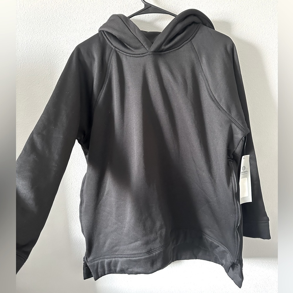 MONO B black side zip hoodie